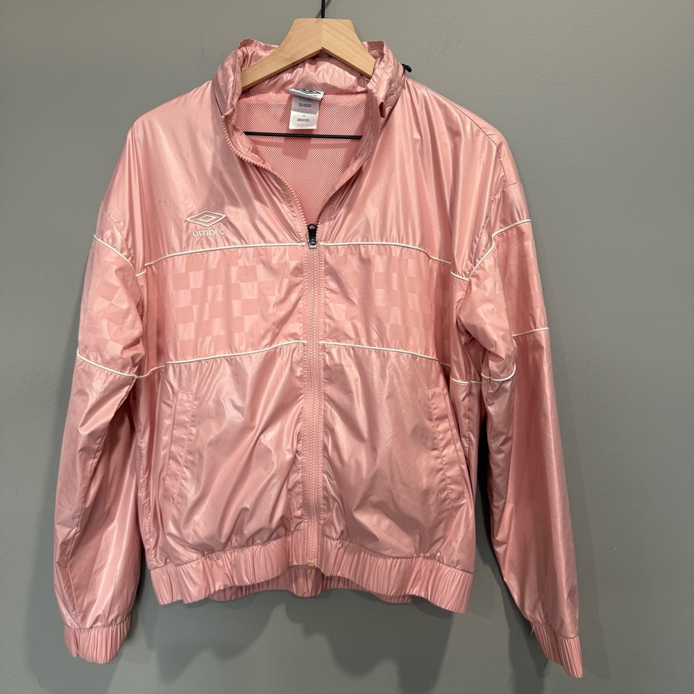 Umbro Women's Light Pink Bomber Jacket Sz Large